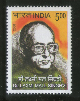 India 2008 Dr. Laxmi Mall Singhavi  Phila-2421 1v MNH