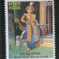 India 2008 Rani Velu Nachchiyar Phila-2434 MNH