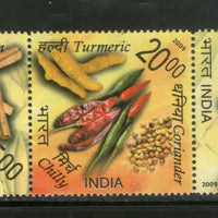India 2009 Spices of India Herbal Medicine Phila-2465 Setenant MNH