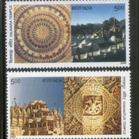 India 2009 Dilwara & Ranakpur Jain Temple Jainism Phila 2513-14 MNH