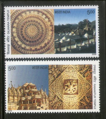 India 2009 Dilwara & Ranakpur Jain Temple Jainism Phila 2513-14 MNH