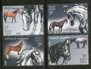 India 2009 Horses of India Phila-2526-29 4v Set MNH