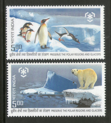 India 2009 Preserve Polar Regions & Glacier Penguine Phila-2561a MNH