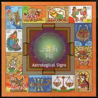 India 2010 Astrological & Zodiac Signs Phila 2588 M/s MNH