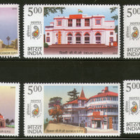 India 2010 Postal Heritage Building Phila-2595-2600 6v MNH