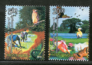 India 2010 International Year of Biodiversity Phila-2604-5 MNH