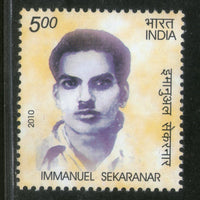 India 2010 Immanuel Sekaranar Phila-2672 1v MNH