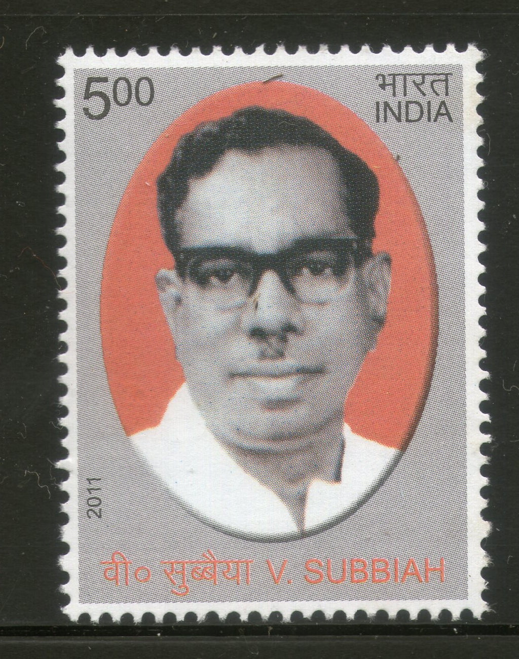 India 2011 V. Subbiah Phila- 2679 1v MNH