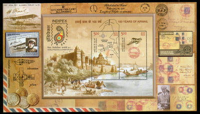India 2011 100 Years of First Air Mail INDIPEX M/s MNH