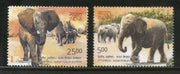 India 2011 Africa India Forum Summit Elephant Wildlife Animal Phila-2703-4 MNH