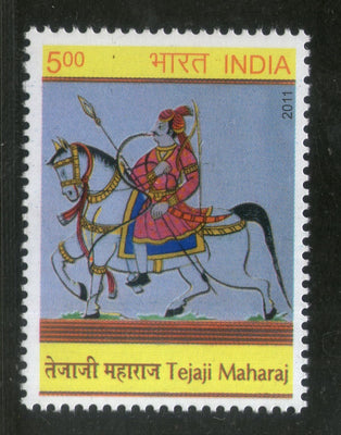 India 2011 Teja Ji Maharaj Rajsthan Warrior Phila-2719 1v MNH