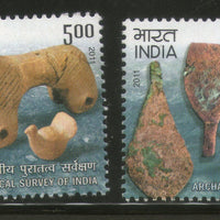 India 2011 Archaeological Survey of India Art Handicraft 2v Set MNH
