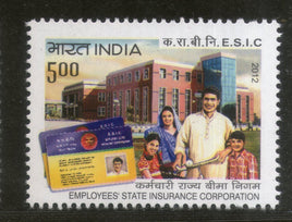India 2012 Employees State Insurance Corporation 1v  MNH