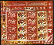 India 2012 Warli & Shekhawati Paintings Art Elephant Phila- 2766 Sheetlet MNH