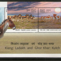 India 2013 Wild Ass of Ladakh & Kutch - Kiang & Ghor Khar Wildlife Animals M/s MNH