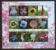 India 2013 Wild Flowers of India Tree Plant Flora Sheetlet MNH