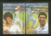 India 2013 Sachin Tendulkar Cricket Player Sports 2v MNH