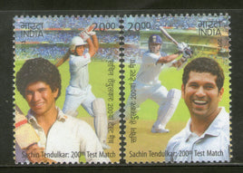India 2013 Sachin Tendulkar Cricket Player Sports 2v MNH