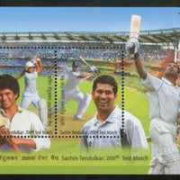 India 2013 Sachin Tendulkar Cricket Player Sports M/s MNH