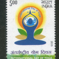 India 2015 International Day of Yoga Health Fitness Phila 2990 MNH
