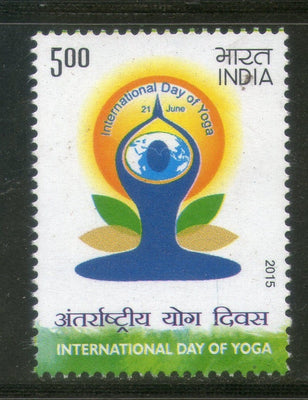 India 2015 International Day of Yoga Health Fitness Phila 2990 MNH