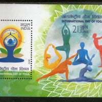 India 2015 International Day of Yoga Health Fitness Phila 2991 M/s MNH
