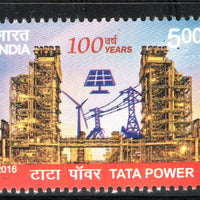 India 2016 Tata Power Solar Energy Electricity 1v MNH