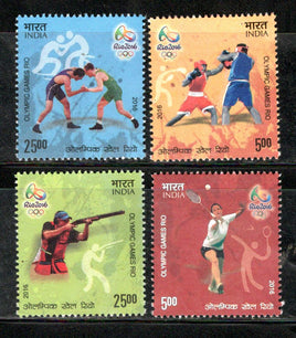 India 2016 Rio Olympic Games Brazil Shooting Boxing Wrestling Badminton Sport MNH