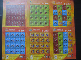 India 2016 Rio Olympic Games Badminton Wrestling Sport Set of 6 Sheetlets MNH