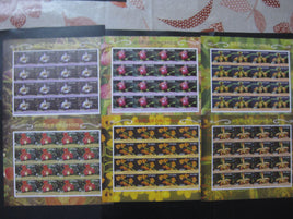 India 2016 Orchids Flowers Plant Tree Flora Set of 6 Sheetlets MNH