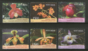 India 2016 Orchids Flowers Plant Tree Flora 6v MNH
