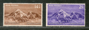India 1953 Conquest of Mount Everest Mountain Phila-308-9 MNH