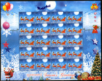 India 2016 Seasons Greetings Christmas Festival SEt of 2 Sheetlets MNH