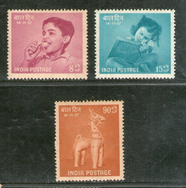 India 1957 National Children's Day Phila-324-26 MNH