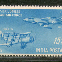 India 1958 Indian Air Force Silver Jubilee Aeroplane Phila-332 MNH