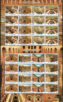 India 2017 Step Wells Ancient Baori Architecture set of 4 Sheetlets MNH - Phil India Stamps