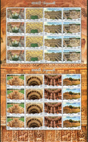 India 2017 Step Wells Ancient Baori Architecture set of 4 Sheetlets MNH - Phil India Stamps
