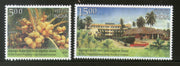 India 2018 Coconut Research ICAR Plantation Crops Research Institute Tree 2v MNH - Phil India Stamps