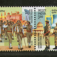 India 2018 Central Industrial Security Force Military Police 2v Setenant MNH - Phil India Stamps