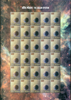 India 2018 The Solar System Space Science Mars Mercury Jupiter Venus SUN Set of 8 Sheetlets MNH