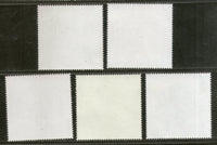 India 2018 Handloom Products Textile Embroidery Silk Shawl Costume 5v MNH