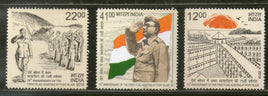 India 2018 First Flag Hoisting at Port Blair Subhas Chandra Bose 3v Set MNH
