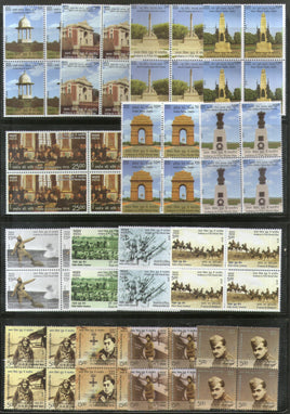India 2019 Indians in 1st World War Battle Field Memorials Aviation Military 15v BLK/4 MNH