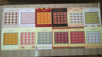 Inde 2019 Broderie Textile Fleurs Seigneur Krishna Radha Religion Perroquet Éléphant Art Ensemble de 12 Feuilles MNH