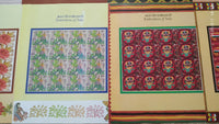 Inde 2019 Broderie Textile Fleurs Seigneur Krishna Radha Religion Perroquet Éléphant Art Ensemble de 12 Feuilles MNH