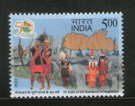 India 2022 50 Years of Full Statehood Meghalaya Costume 1v MNH