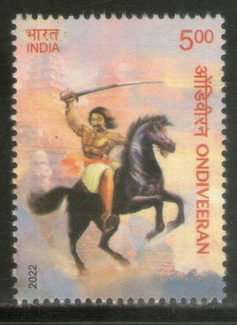 India 2022 Ondiveeran Freedom Fighter 1v MNH