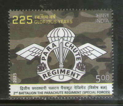 India 2023 2nd Battalion, Parachute Regiment Military 1v MNH