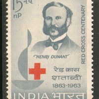 India 1963 Red Cross Centenary Henry Dunant Phila-383 / Sc 373 MNH