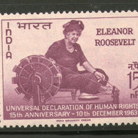 India 1963 Eleanor Roosevelt Human Rights Phila 394 MNH